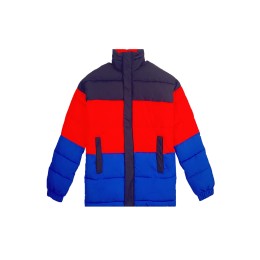 Design 3 color contrast color down coat customized snap button zipper down coat blue red coffee color contrast color down coat supplier J970 Design 3 color contrast color down coat customized snap button zipper down coat blue red coffee color contrast color down coat supplier J970